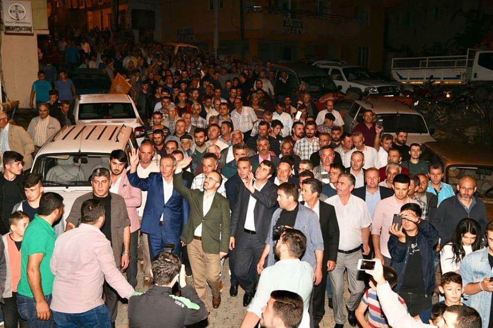 TURAN'dan Bayramiç Evciler'de Gövde Gösterisi. Coşkuyla Karşılandı.! 3 btt3