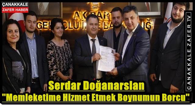 Doğanarslan ''Doğduğum Büyüdüğüm Bu Şehre Hizmet Etmek İçin Adayım'' 1 serdar