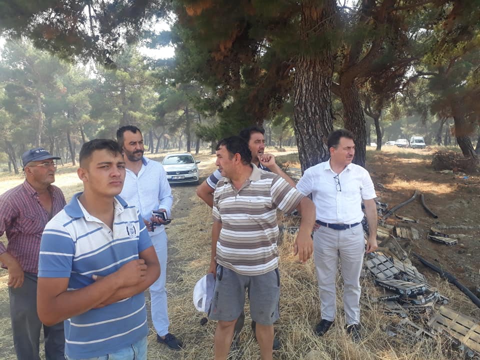 Yıldıray Ölçek ve Şener Akçay Yangın Yerinde İncelemelerde Bulundu 3 2