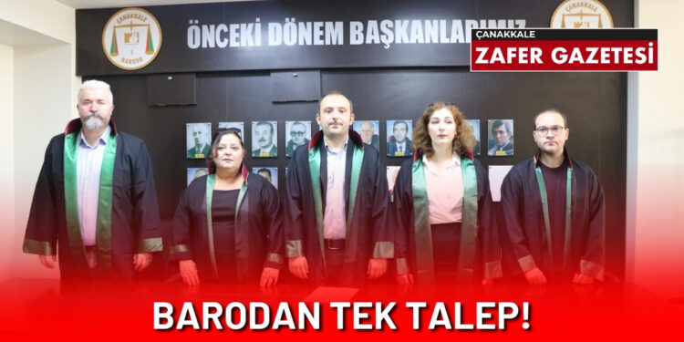 Çanakkale Barosu'ndan 10 Aralık Dünya İnsan Hakları Günü’nde Basın Açıklaması 1 BAROLARDA 2