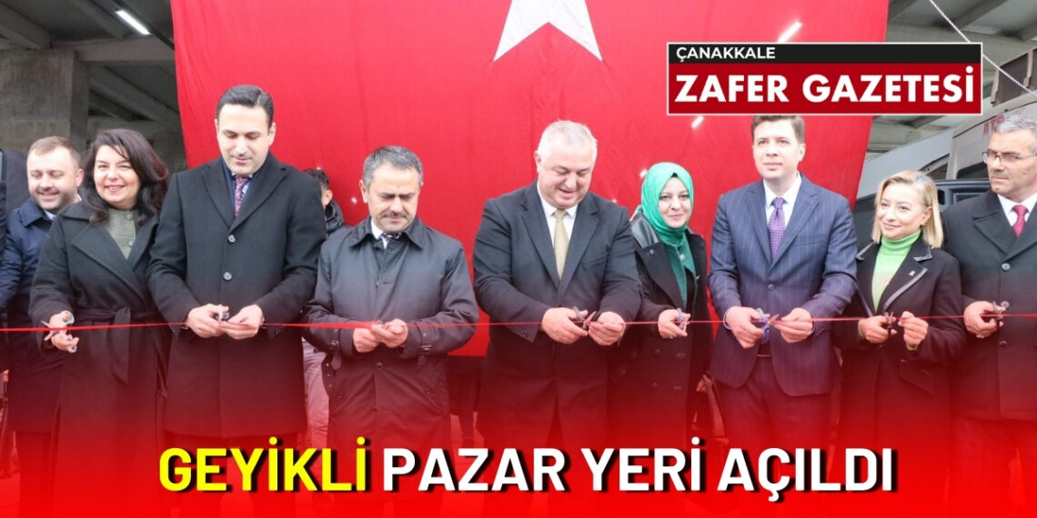 Kuzey Ege’nin Gizli Cenneti Geyikli’de Kapalı Pazar Yeri Açıldı