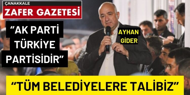 Ayhan Gider “Cumhur İttifakı Memleketin Selameti İçin Yol Arkadaşlığıdır” 1 AYHAN GIDER MHP