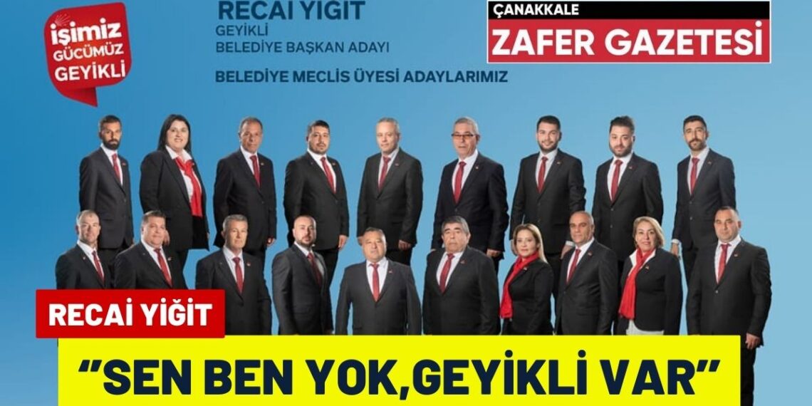 CHP’li Başkan Adayı Recai Yiğit Ekibiyle Birlikte Geyikli Sokaklarında