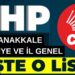 CHP’nin Çanakkale İl Genel ve Belediye Meclisi Aday Listesi Belli Oldu! 9 CHP’nin Çanakkale İl Genel ve Belediye Meclisi Aday Listesi Belli Oldu!