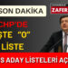 Çanakkale’de CHP’nin Belediye ve İl Genel Meclis Adayları Açıklandı