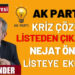 AK Parti’de İl Genel Meclisi Krizi Çözüldü