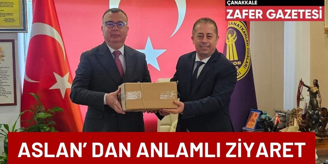 Birol ASLAN Esnaf Odaları Başkanı Ünal ÖZCAN’I Ziyaret Etti..