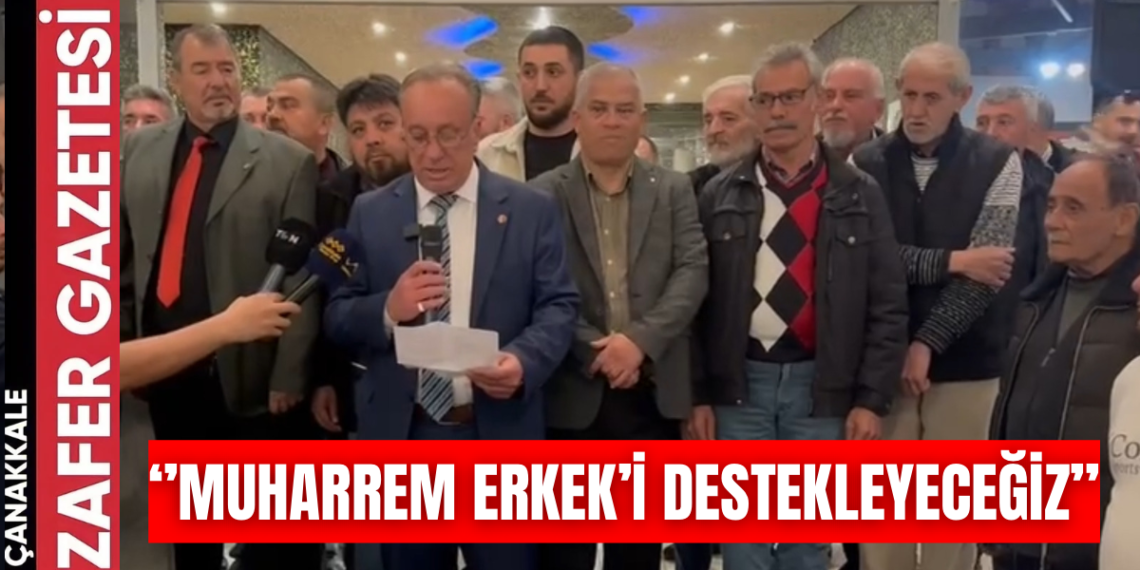 Çanakkale’de İYİ Parti’den İstifa Eden 350 Kişi CHP’li Erkek’e Desteğini Açıkladı.