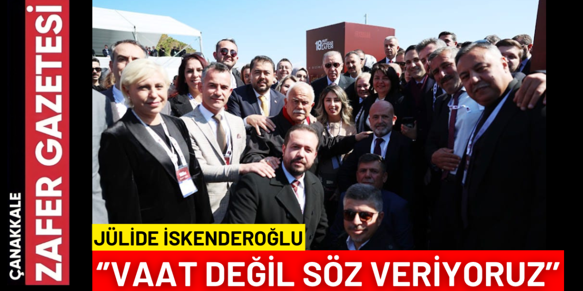 AK Parti Çanakkale Belediye Başkan Adayı Jülide İSKENDEROĞLU; ‘’Denetlenebilir Belediyeciliği Getireceğiz’’