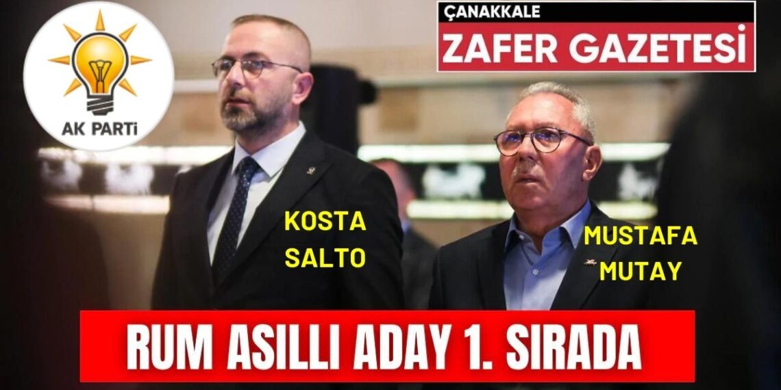 Bozcaada’da AK Parti’nin 1.Sıra Meclis Üyesi Adayı Kosta SALTO
