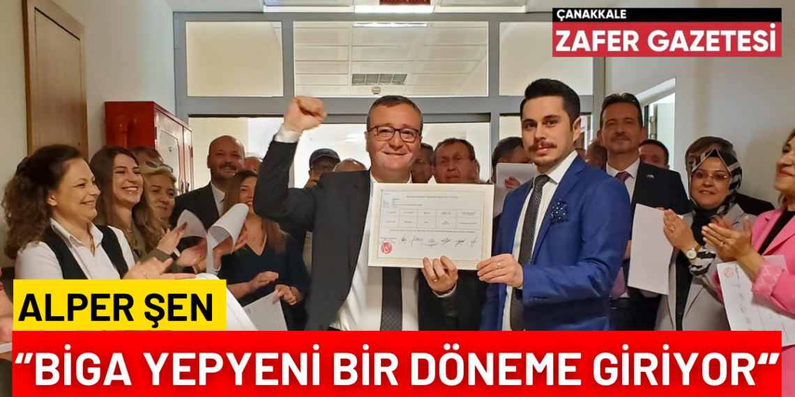 Alper ŞEN Mazbatasını Alarak Göreve Başladı.