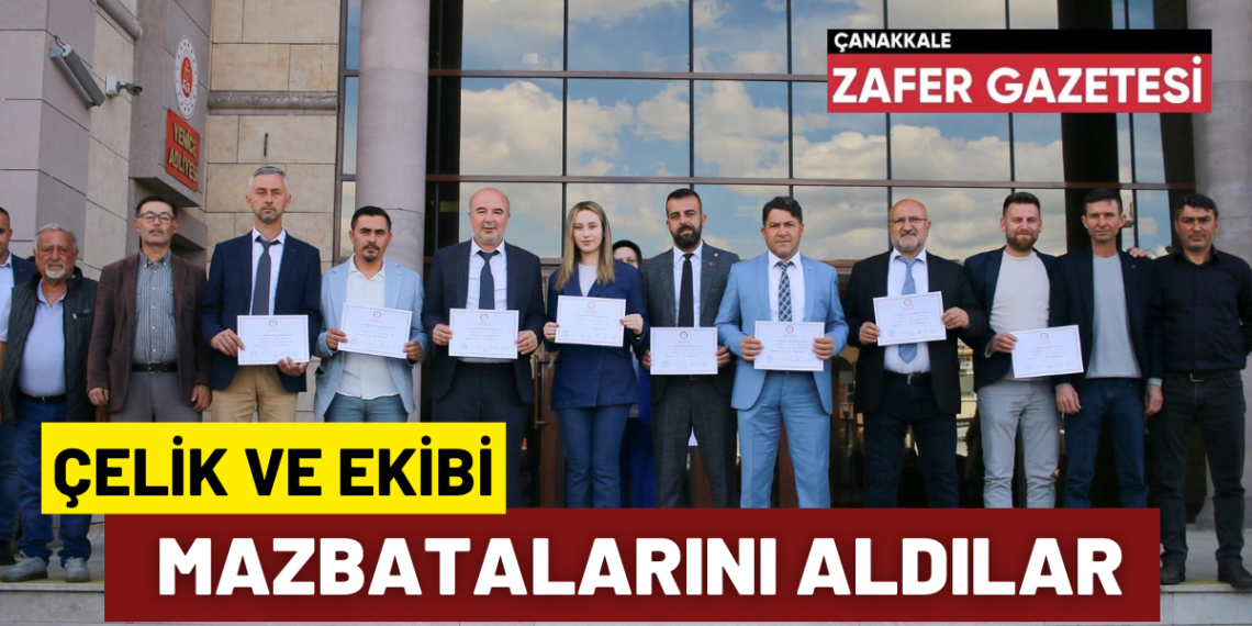 Kalkım’ın Genç Başkanı Zeynep Çelik Mazbatasını Aldı.