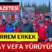 Çanakkale Belediye Başkanı Muharrem Erkek 57.Alay Vefa Yürüyüşüne katıldı
