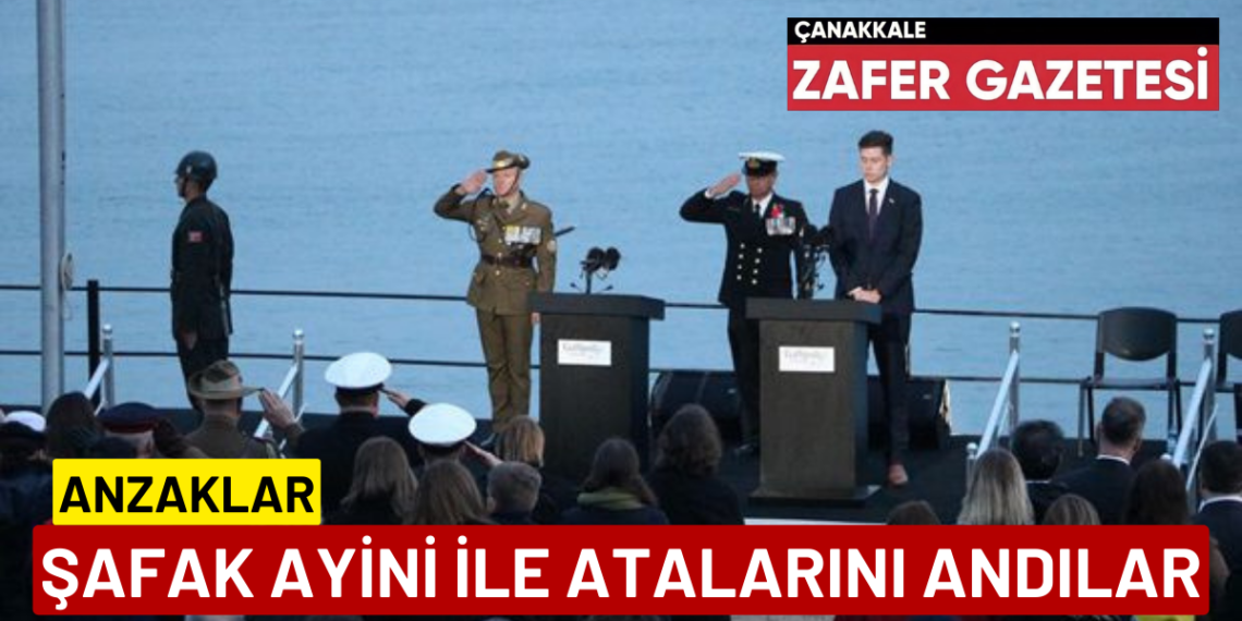 Anzaklar Tarihi Yarım Adada Tören Düzenledi.