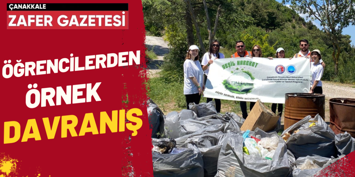 Halkla İlişkiler Öğrencileri Atikhisar Barajı Çevresinde Temizlik Yaptı.