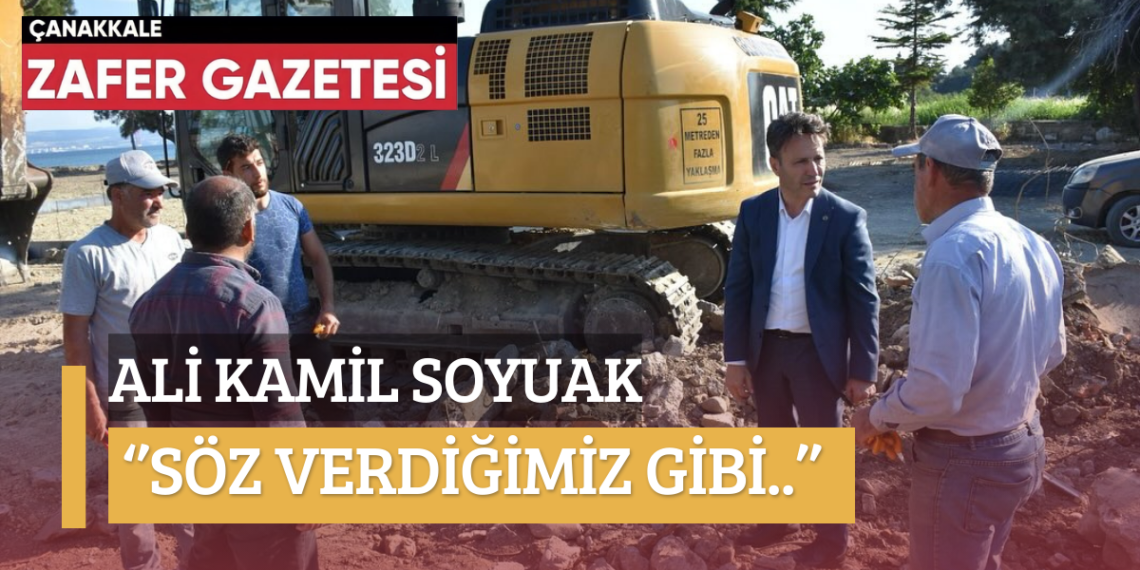 Gelibolu’da Açık Hava Düğün Salonu İçin Çalışmalar Tüm Hızıyla Devam Ediyor.