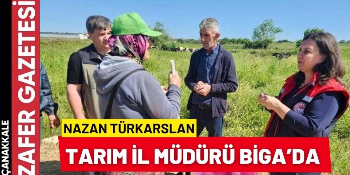 Çanakkale İl Tarım ve Orman Müdürü Nazan Türkarslan Biga’da İncelemelerde Bulundu.