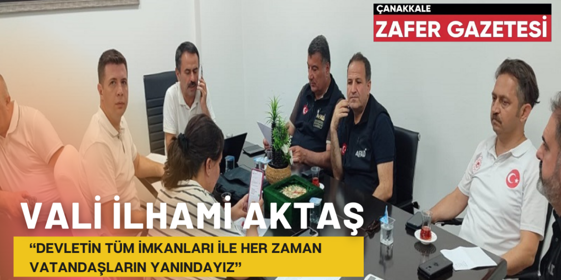 Vali İlhami Aktaş Başkanlığında Yangın Mağdurları İçin Toplantı Düzenlendi
