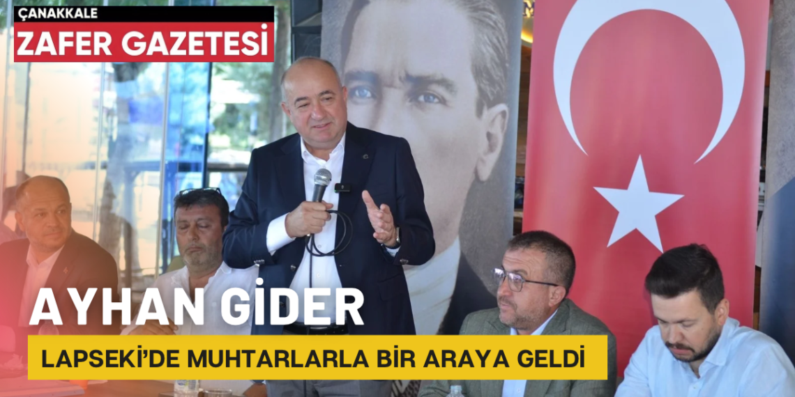 AK Parti Çanakkale Milletvekili Ayhan Gider ‘’Ne Eksiğimiz Varsa Düzelteceğiz’’