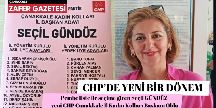 CHP Çanakkale İl Kadın Kolları Başkanı Seçil Gündüz.. 1 sesler s.k