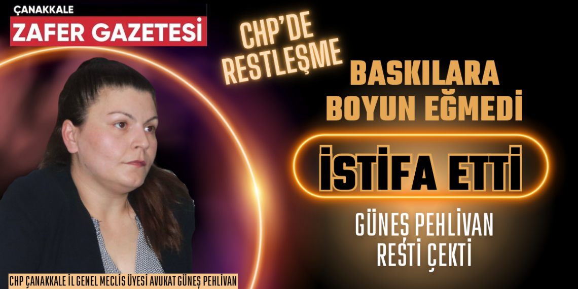 CHP Grup Başkanvekili Güneş Pehlivan Görevinden İstifa Etti