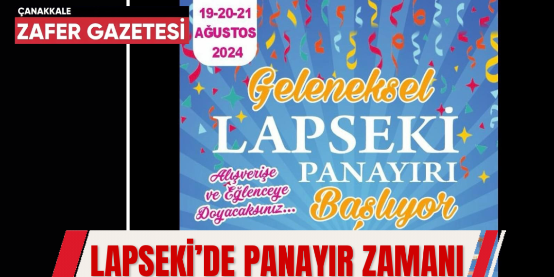 Geleneksel Lapseki Panayırı Başlıyor