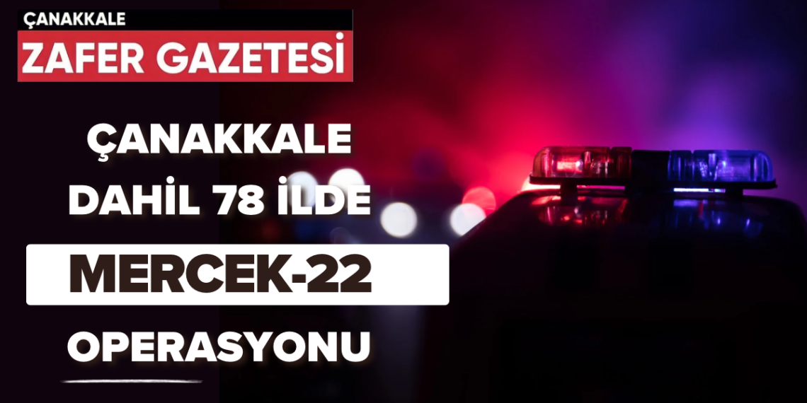 Çanakkale’de Kaçak Silah Operasyonu