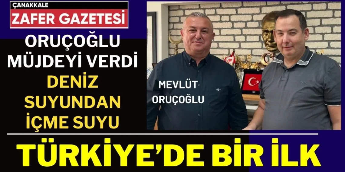 Geyikli Belediyesi Türkiye’de Bir İlke İmza Atacak ”Deniz Suyundan İçme Suyu”
