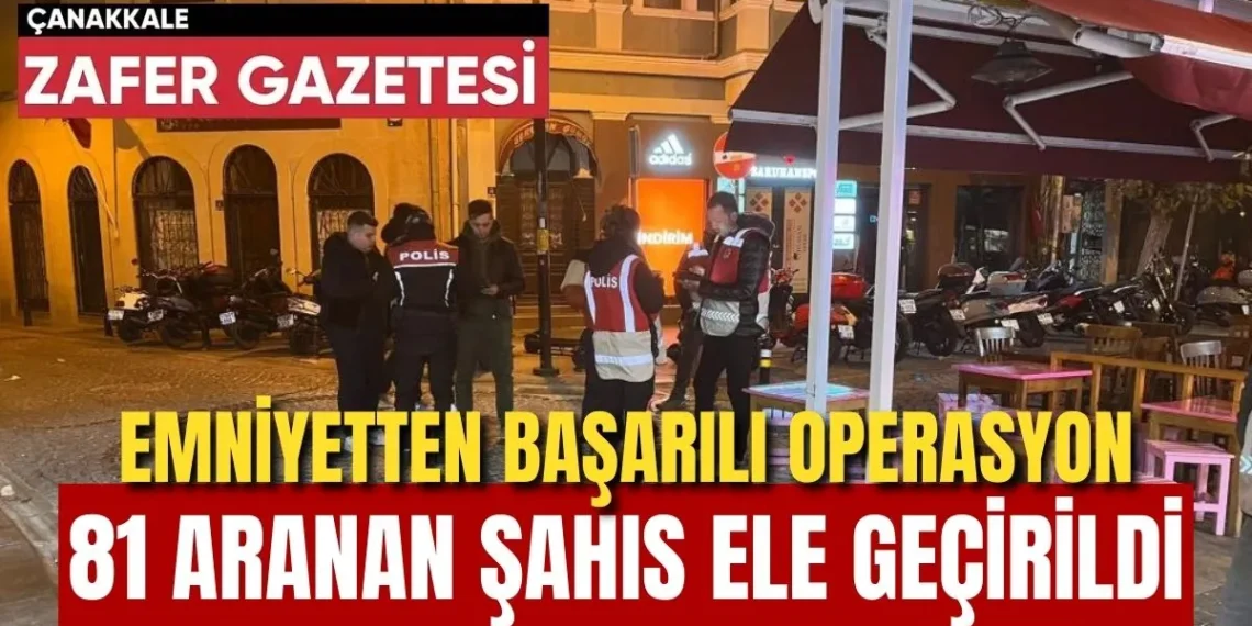 Polis Denetimlerinden Kaçış Yok: 81 Suçlu Yakalandı