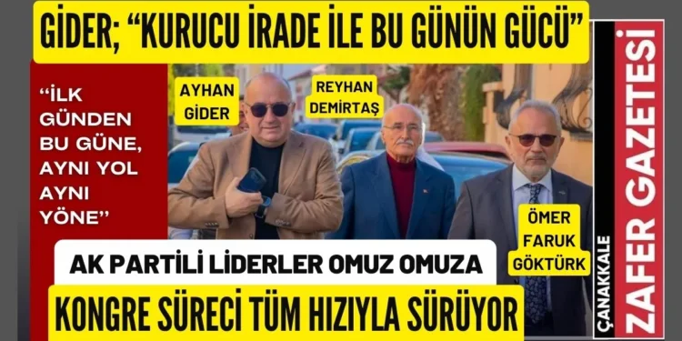 AK Parti Çanakkale'de Kuruculardan Bugüne, Birlik ve Beraberlik Mesajı 1 ak parti kongre canakkale