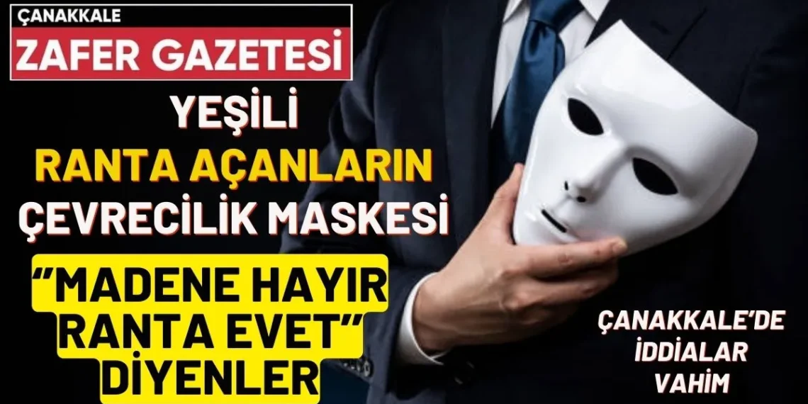 Çanakkale’de Ekoturizm, RES ve GES Onaylayanlar Madene Karşı Çevreci Rolünde