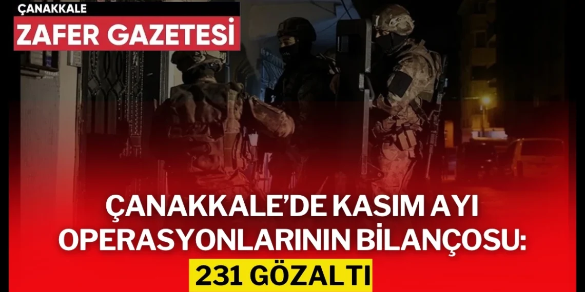 Çanakkale’de Suçla Mücadele Kararlılıkla Sürüyor