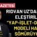 Rıdvan Uz “1 Trilyon Liralık Vergi, Millete Dönmedi” 9 Rıdvan Uz “1 Trilyon Liralık Vergi, Millete Dönmedi”