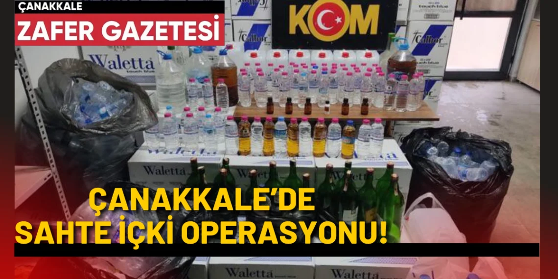 Çanakkale’de 51 Litre Sahte İçki Ele Geçirildi