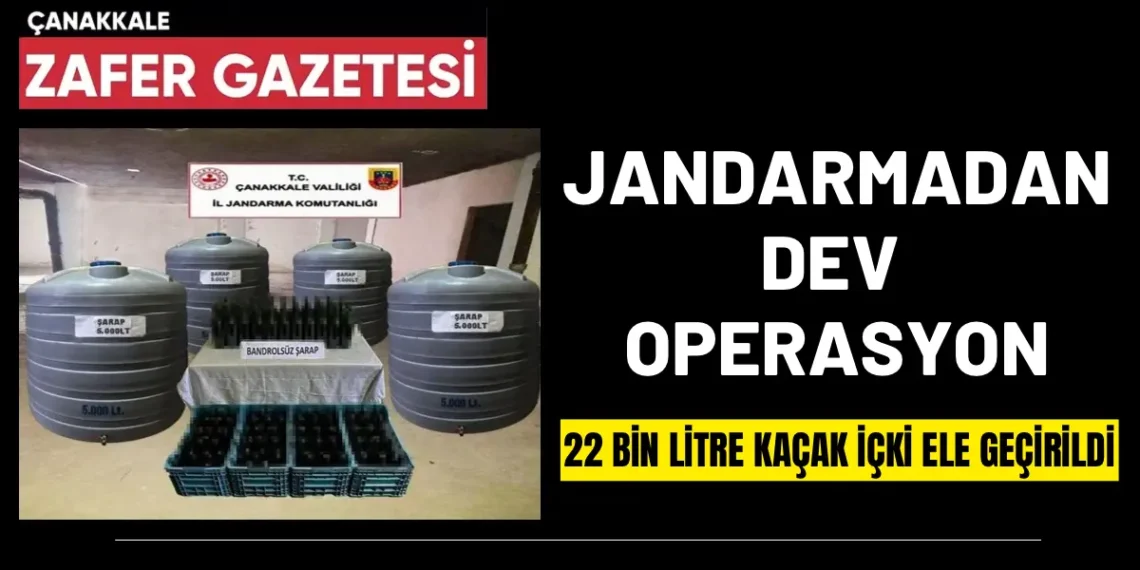 Çanakkale’de Kaçak İçki Baskını: 2 Gözaltı