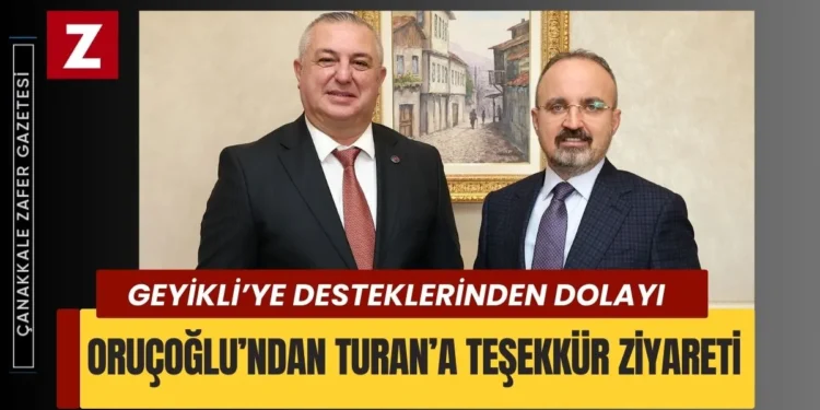 Mevlüt Oruçoğlu'ndan İçişleri Bakan Yardımcısı Bülent Turan'a Ziyaret 1 GEYIKLI