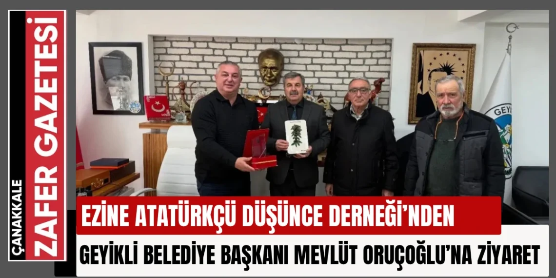 Ezine ADD’den Geyikli Belediyesi’ne Ziyaret