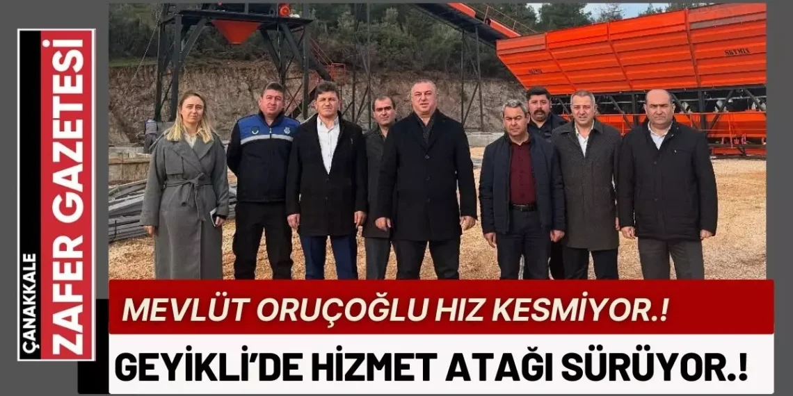 Mevlüt Oruçoğlu Başkanlığında Geyikli’de Hizmet ve Yatırımlar Devam Ediyor