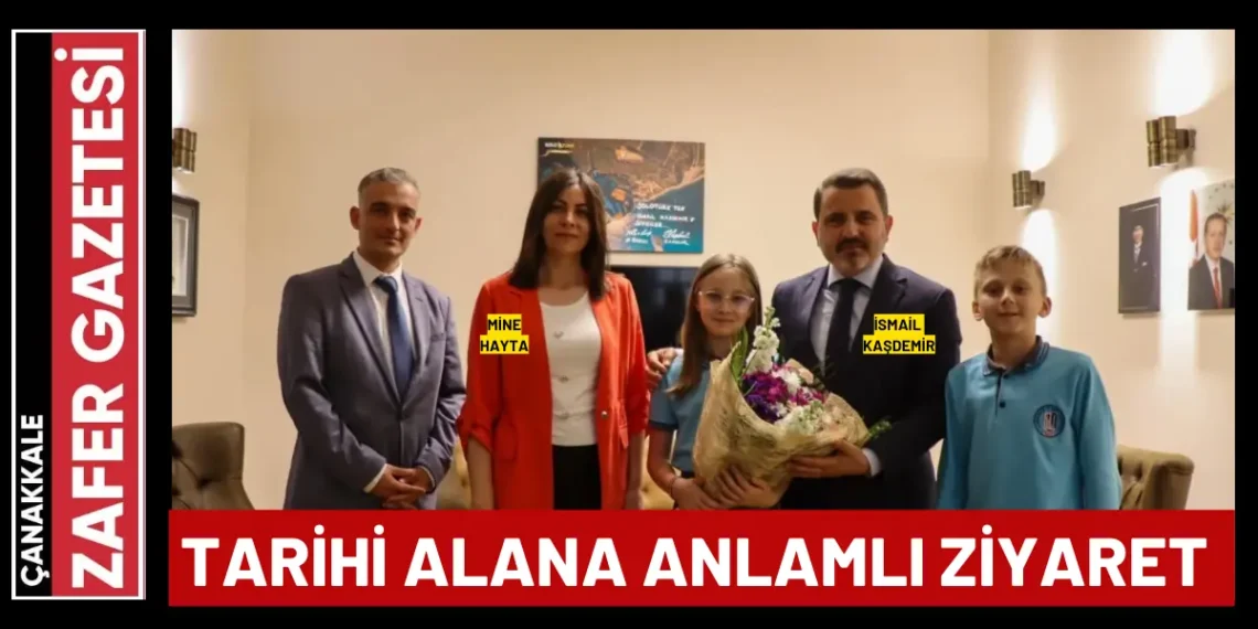 Çanakkale İl Milli Eğitim Müdürü Mine Hayta’dan Başkan İsmail Kaşdemir’e Ziyaret