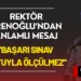 ÇOMÜ Rektörü’nden Öğrencilere Final Haftası Morali