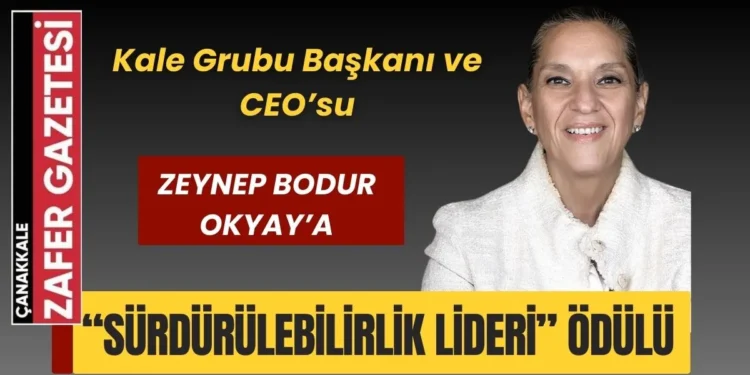 Kale Grubu Ödüle Doymuyor.. Zeynep Bodur Okyay'a bir Ödül Daha. 1 TARIHI ALANDA kopyasi kopyasi kopyasi