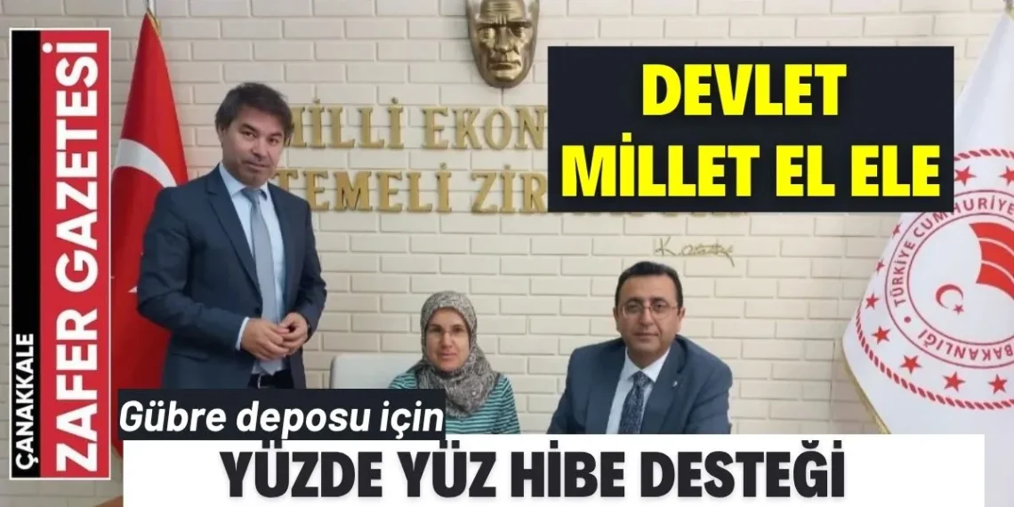 Çanakkale’de Üreticilere Yüzde 100 Hibeli Gübre Deposu Desteği