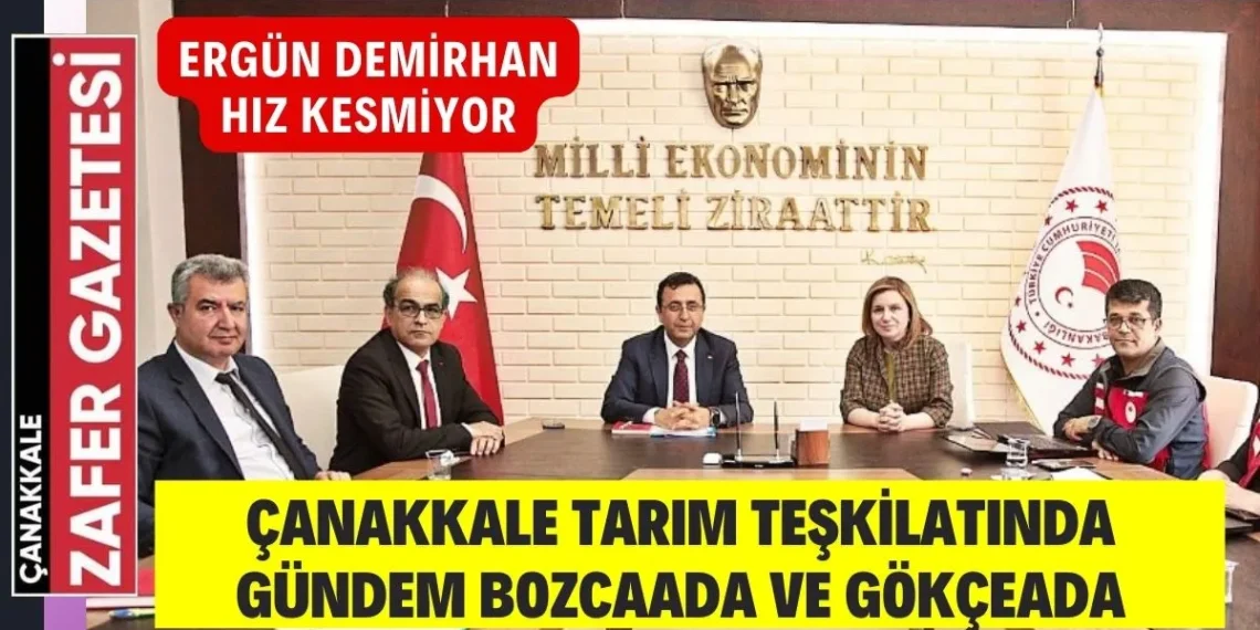 Ergün Demirhan Öncülüğünde Bozcaada ve Gökçeada projeleri değerlendirildi