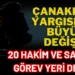 Çanakkale’de Yargı Kadrosu Yenilendi