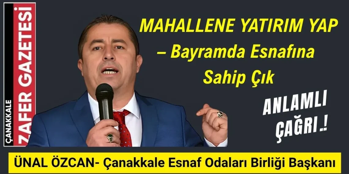 Başkan Özcan ”Bir esnafın ayakta kalması, bir mahallenin nefes almasıdır”