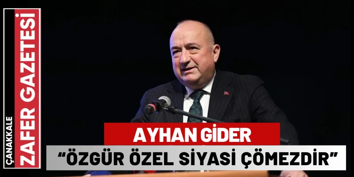 AK Partili Gider: Özgür Özel siyasete de, CHP’ye de, Türkiye’ye de yakışmıyor