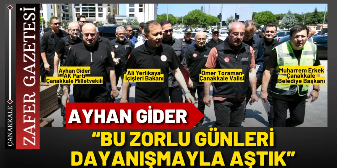Ayhan Gider’den Yangın Sonrası Teşekkür ve Geçmiş Olsun Mesajı
