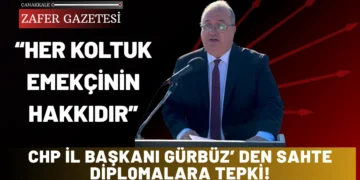 CHP Çanakkale İl Başkanı Gürbüz’den “Sahte Diploma” Tepkisi