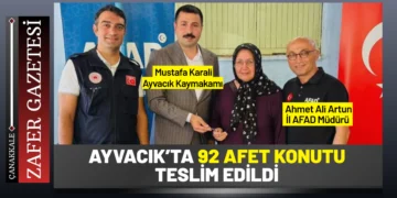 Ayvacık’ta Depremzedelere 92 Yeni Konut Teslim Edildi