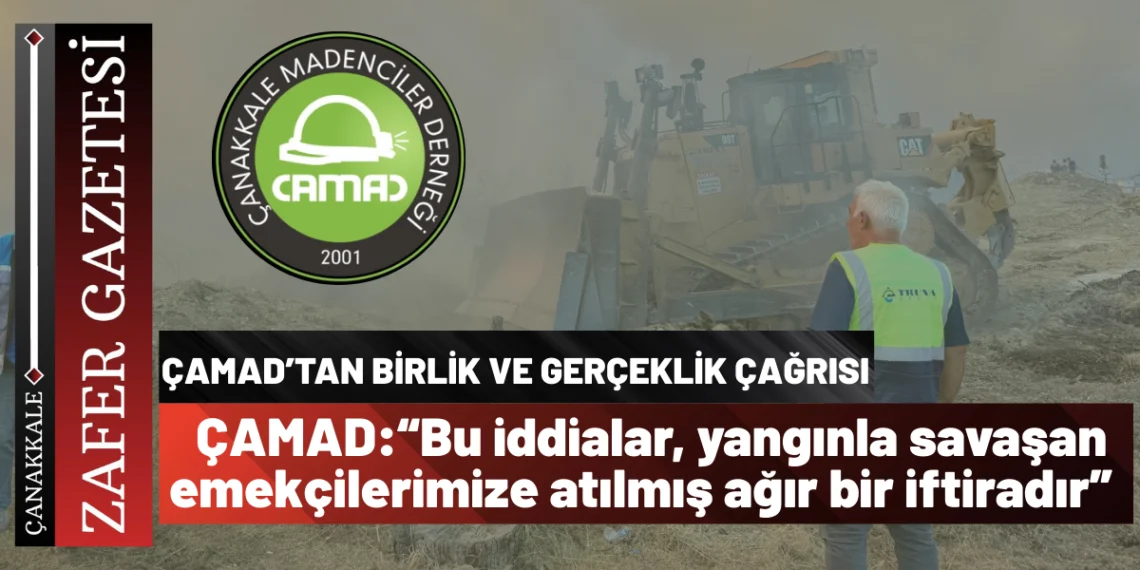 Çanakkale Madenciler Derneği’nden Yangın İddialarına Sert Tepki: “İftiralar Kabul Edilemez”